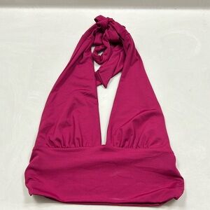 Rooscier Deep V Neck Halter Tie Back Sleeveless Backless Cami Crop Top